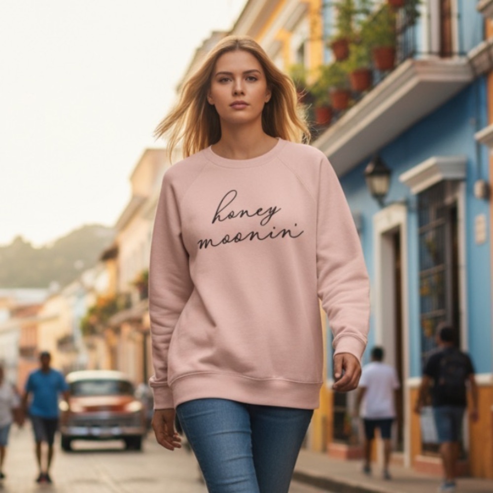 👰‍♀️ Honey moonin’ graphic pullover sweatshirt m